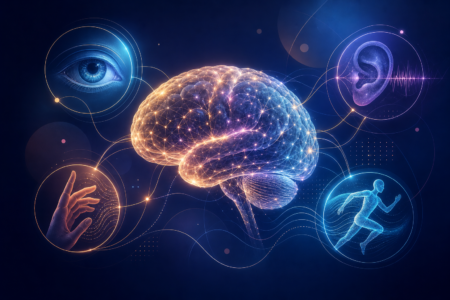 Illustration de l’apprentissage multisensoriel et du cerveau