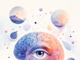 Illustration de la mémoire visuelle et du cerveau