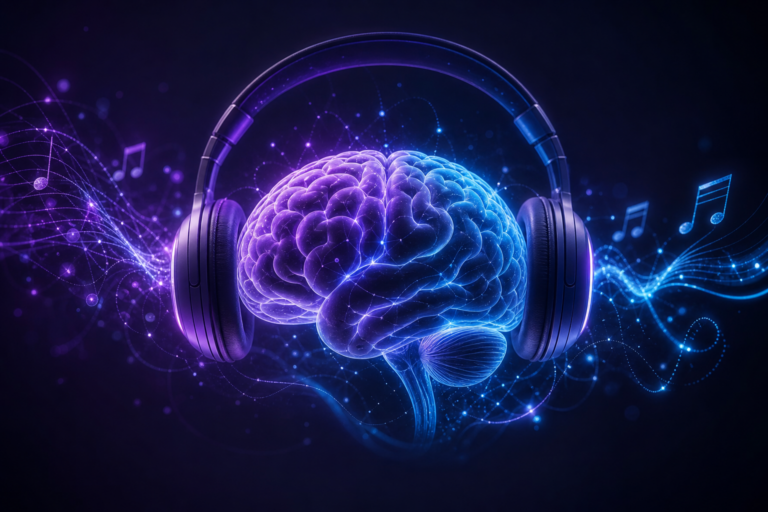Illustration de la musique et de ses effets sur le cerveau
