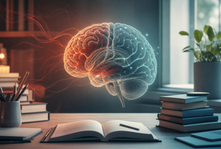 Illustration du stress qui perturbe la mémoire et l’apprentissage